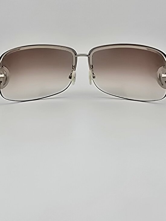 *SOLD* Gucci GG2782/S Gold Frame Brown Gradient Lens Semi-Rimless Sunglasses - Picture 7 of 15